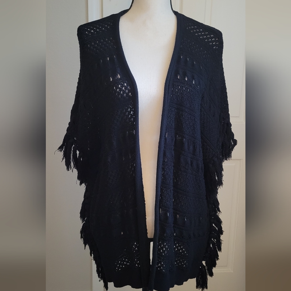 Knit Short Sleeve Vest Cardigan